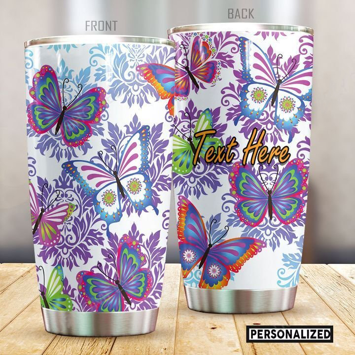 CUSTOM BUTTERFLY TUMBLER 05 Home Decor, Apparel and Accessories, Print on Demand