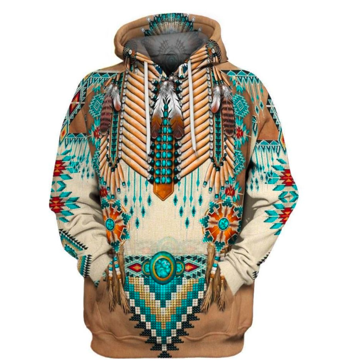 native american print sweater