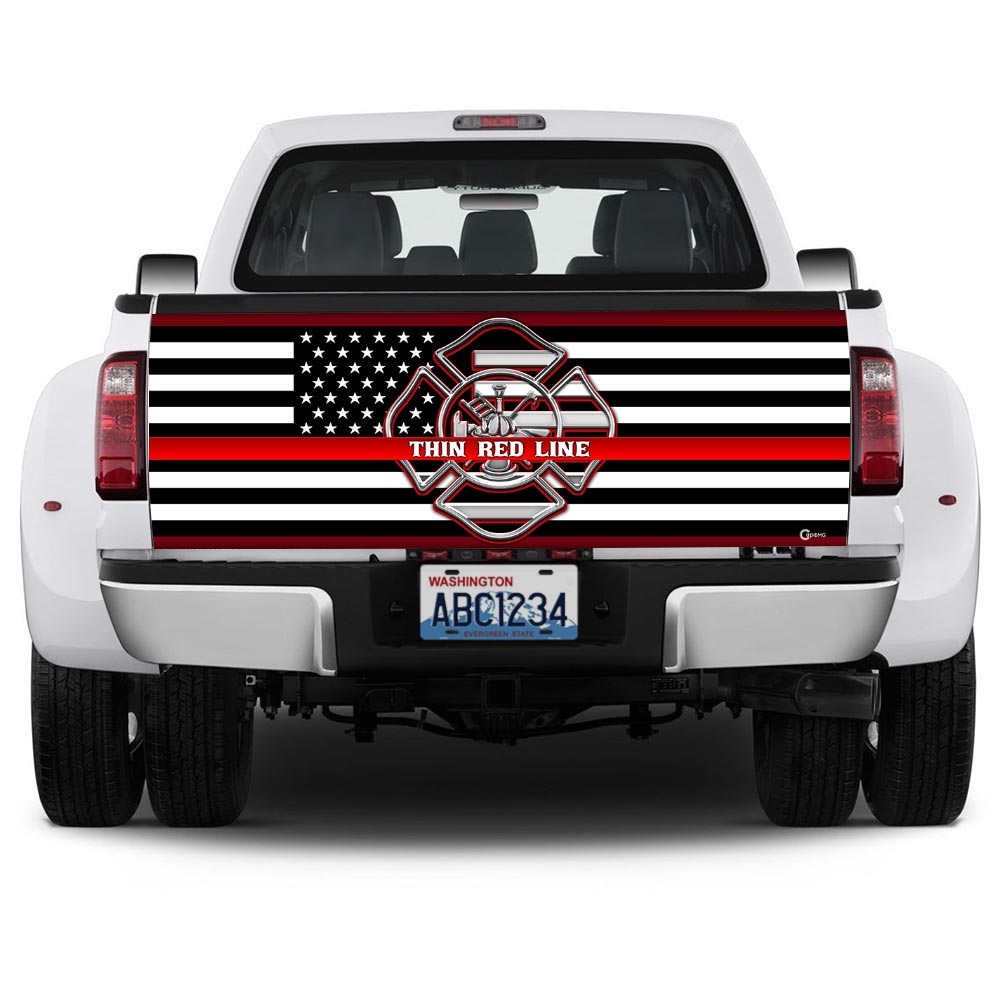 26 Truck Tailgate Decal Sticker Wrap Red Line - Home Decor, Apparel and ...