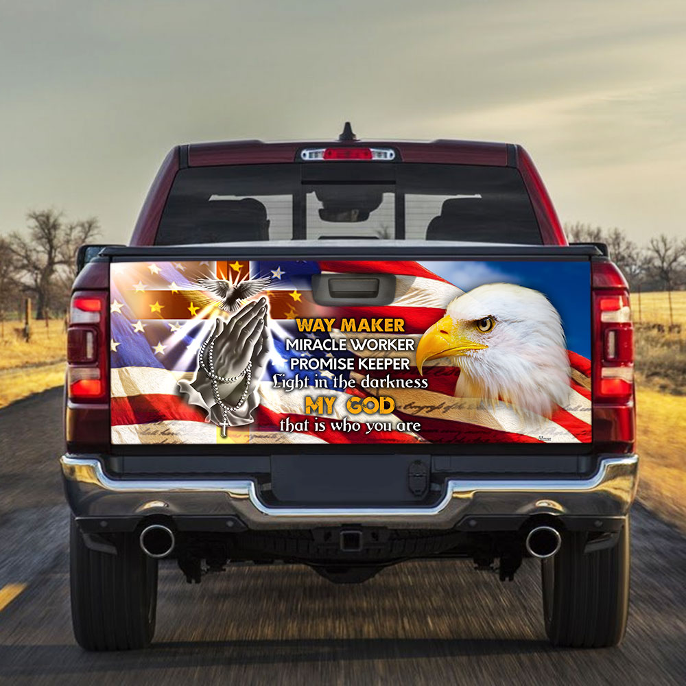 46 Truck Tailgate Decal Sticker Wrap My God Home Decor Apparel And