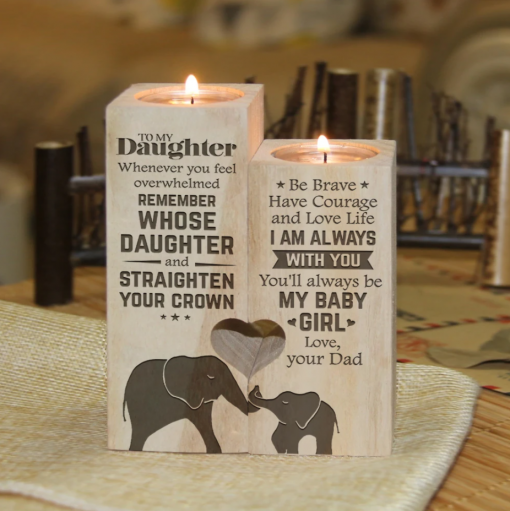 My Baby Girl Candle Holder Home Decor, Apparel and Accessories