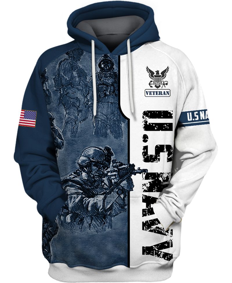 COLLECTION US NAVY WHITE BLUE - Home Decor, Apparel and Accessories ...