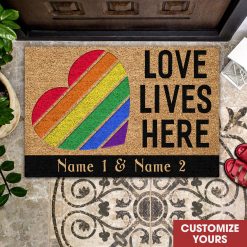 Pride Lgbt Love Custom - Doormat 1