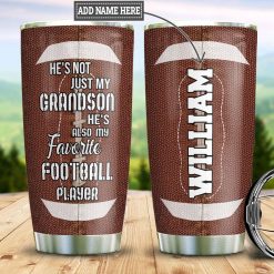 Personalized American Football To My Grandson TTZ1211004 Stainless Steel Tumbler-OwlsTeam