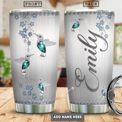 Hummingbird Jewelry Style Personalized PYR0901010Z Stainless Steel Tumbler-OwlsTeam