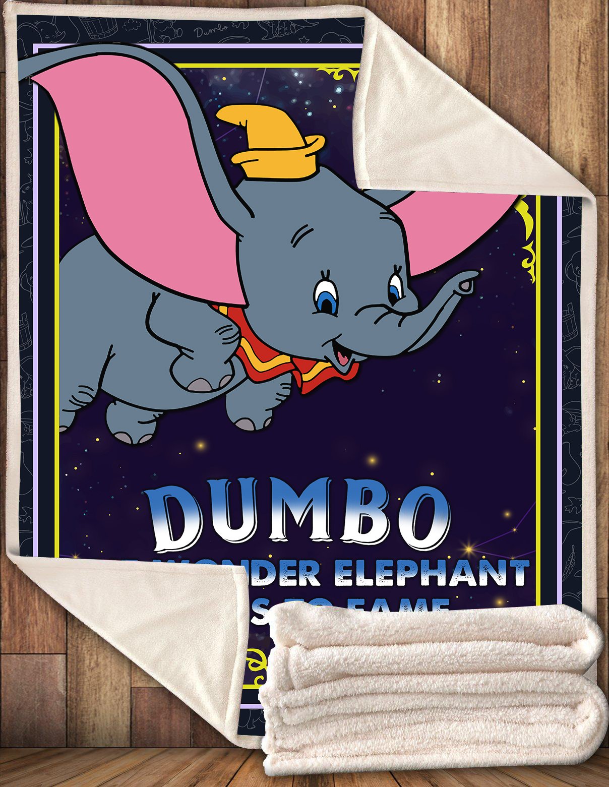 Dumbo Blanket Dumbo The Wonder Elephant Soars To Fame Blanket 2022 Home Decor, Apparel and