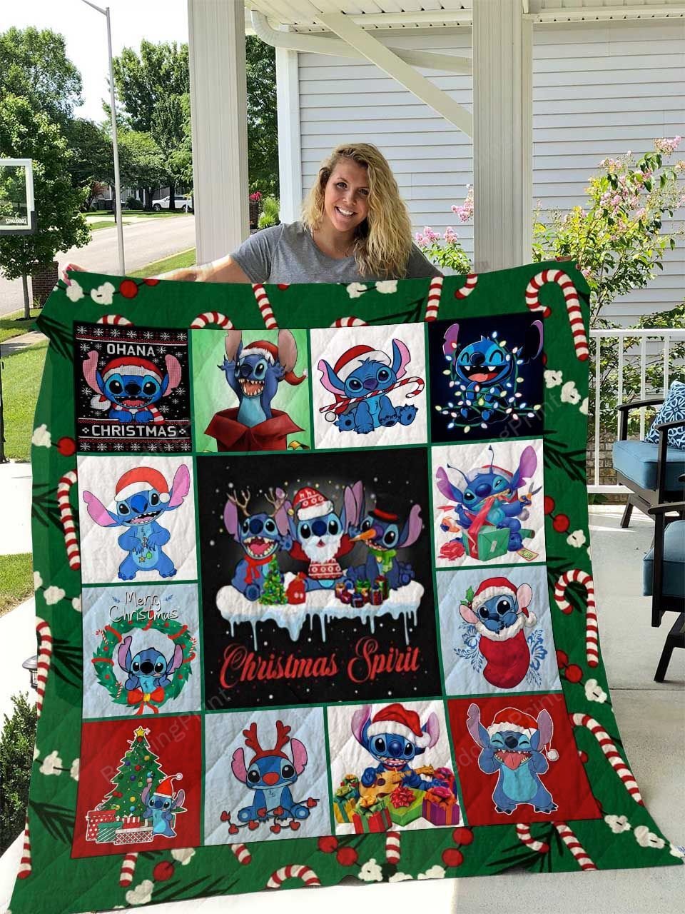 DN Christmas Quilt Stitch Quilt Stitch Christmas Spirit Quilt Home