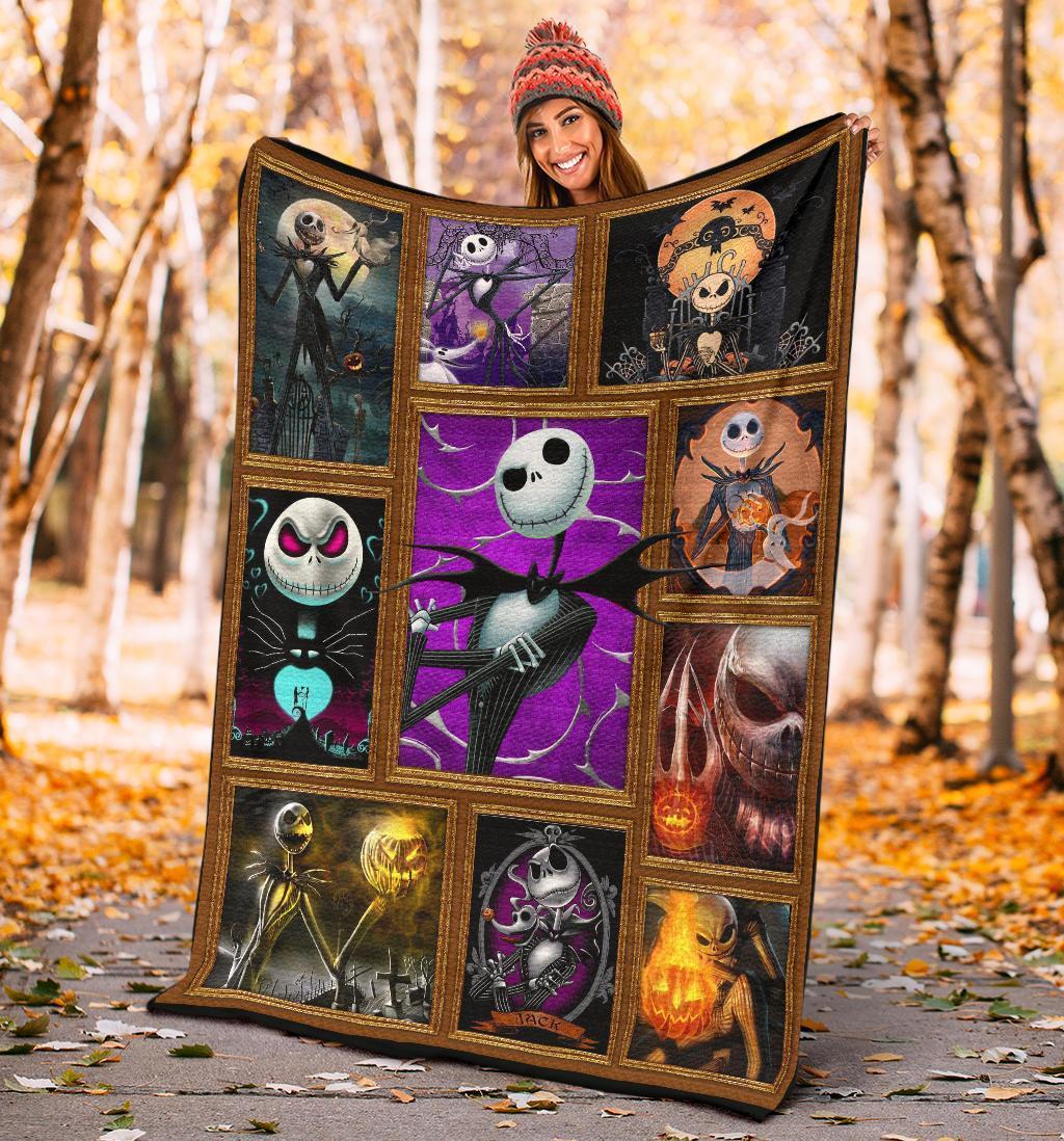 Unifinz Nightmare Before Christmas Blanket Jack Skellington The Pumpkin Nightmare Before Christmas Blanket