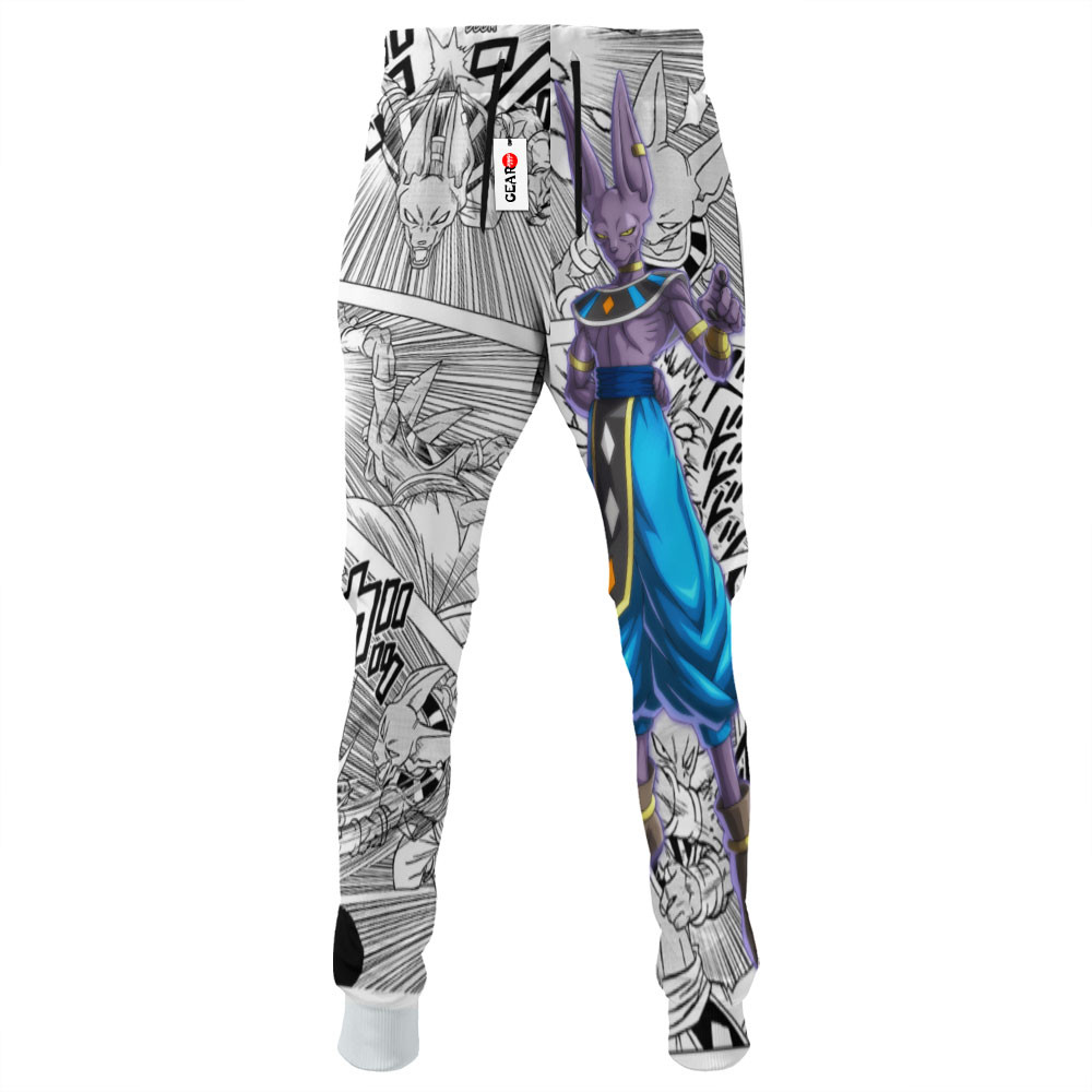 Beerus Sweatpants Custom Dragon Ball Anime Jogger Pants Merch Manga
