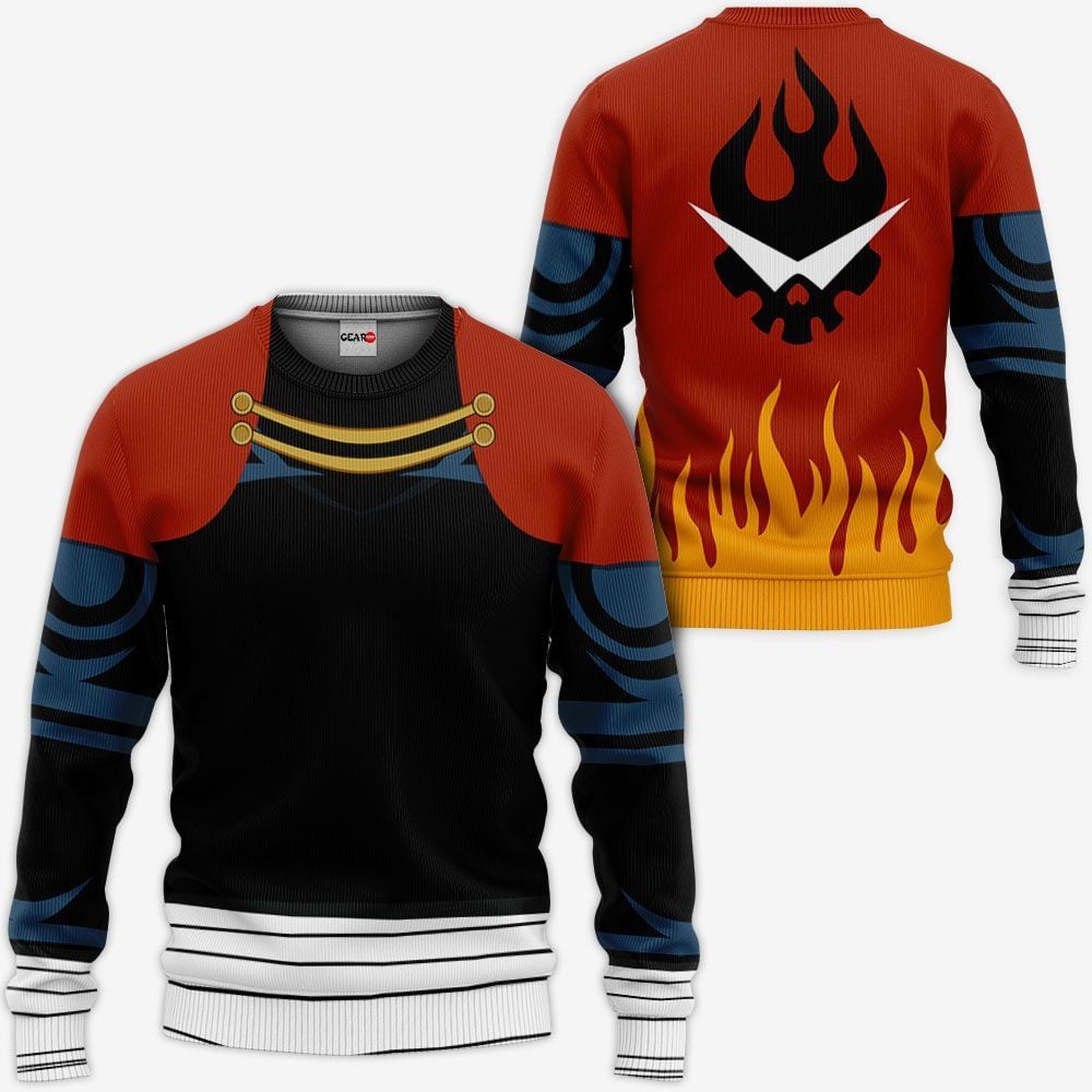 Gurren Lagann Kamina Uniform Hoodie Custom Tengen Toppa Anime Merch Home Decor, Apparel and