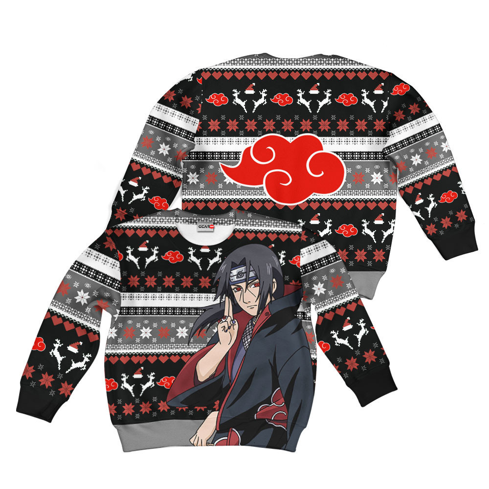 Itachi Uchiha Kids Ugly Christmas Sweater Akatsuki Custom Anime - Home ...