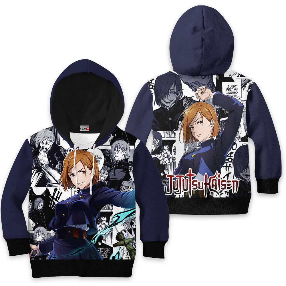 Jujutsu Kaisen Nobara Kugisaki Kids Hoodie Custom Anime Merch Clothes