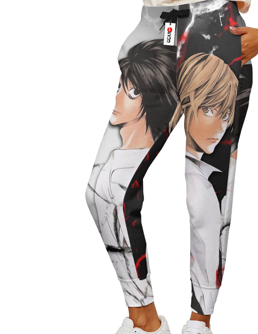 Light Yagami & L Lawliet Jogger Pants Custom Anime Sweatpants - Home ...