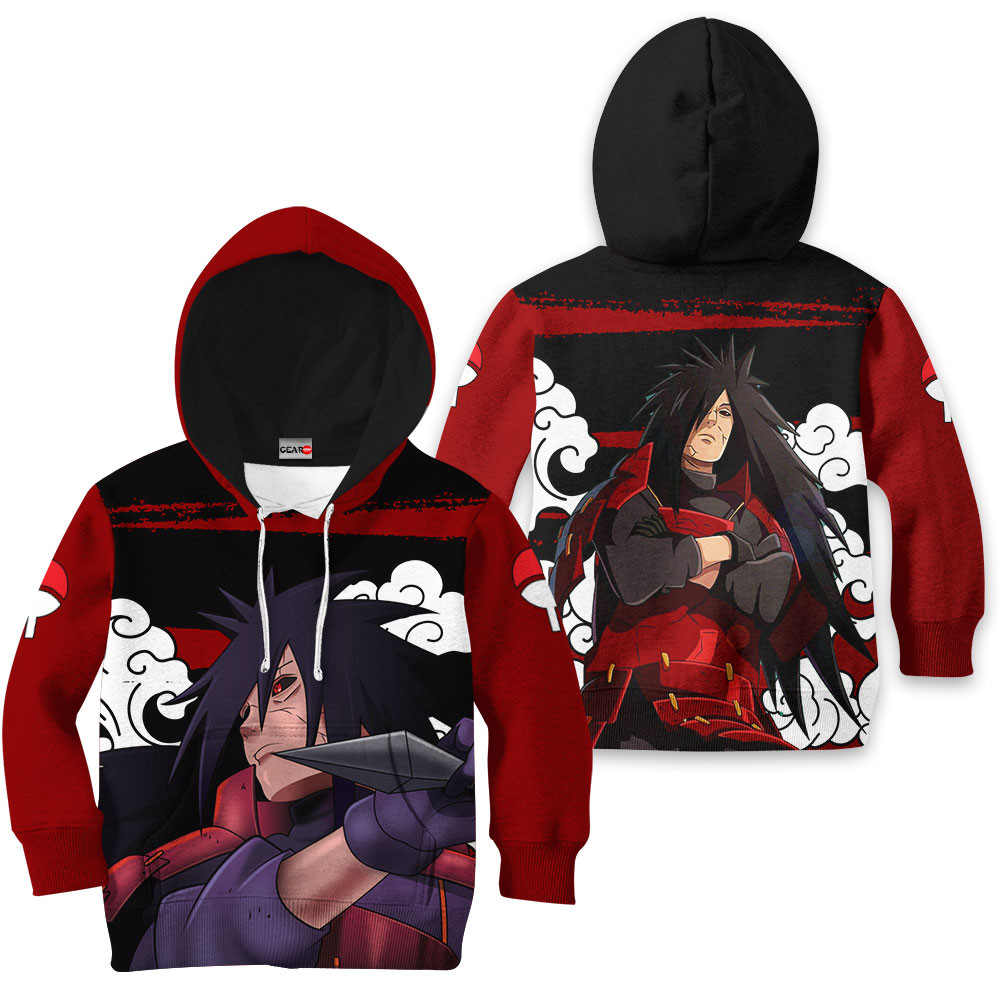 Madara Uchiha Kids Hoodie Custom Anime Merch Clothes - Home Decor ...