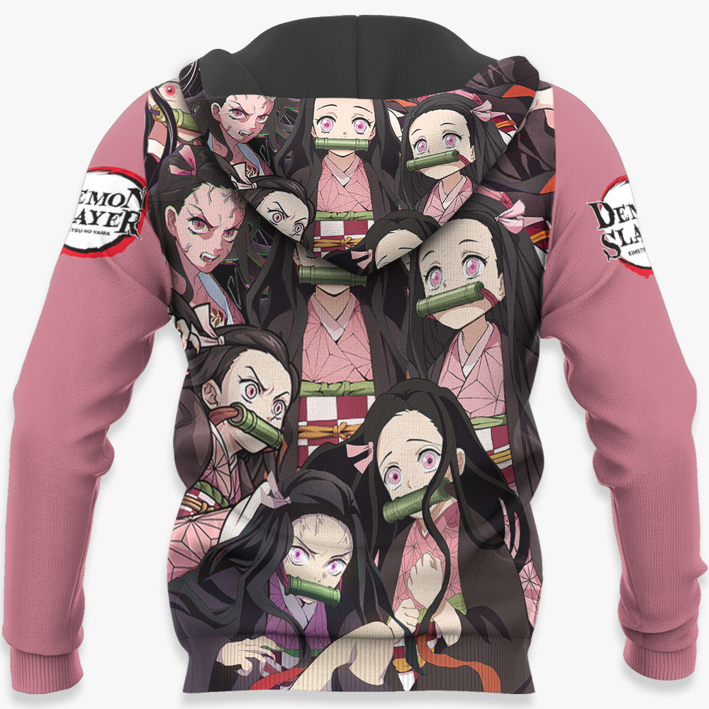 Nezuko Kamado Hoodie Custom Kimetsu Anime - Home Decor, Apparel and ...