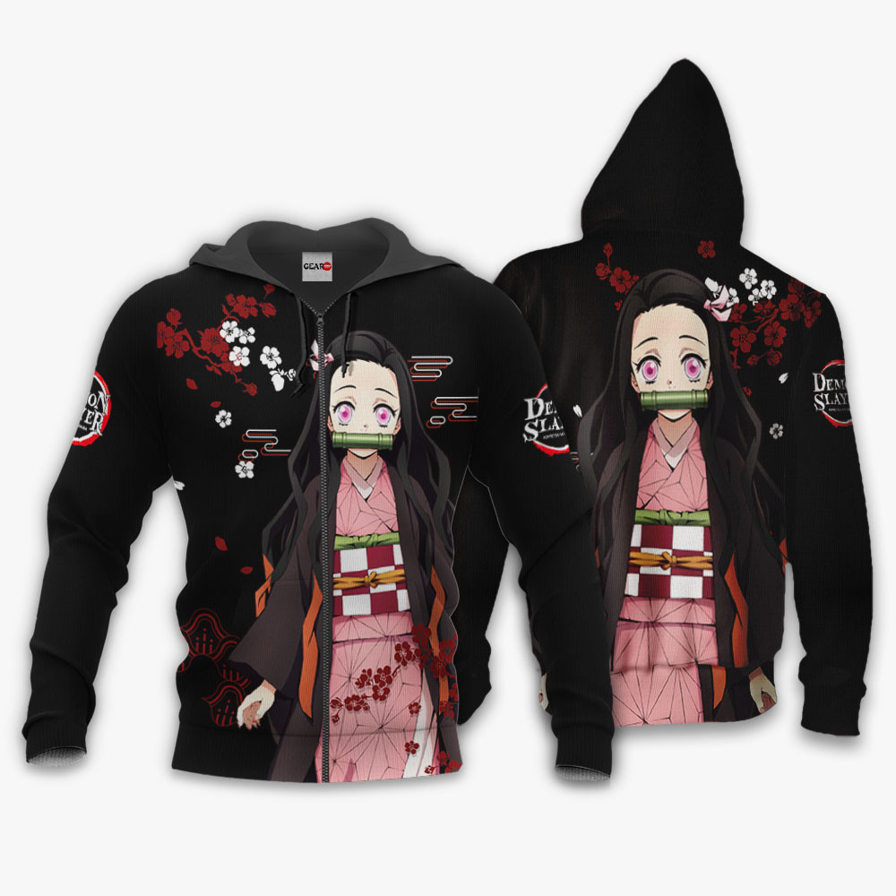 Nezuko Kamado Hoodie Custom Kimetsu Anime Japan Style - Home Decor ...