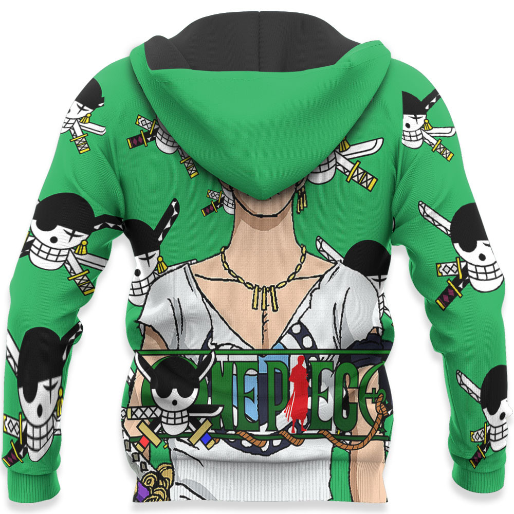One Piece Red Zoro Hoodie Custom Anime Merch Clothes Home Decor