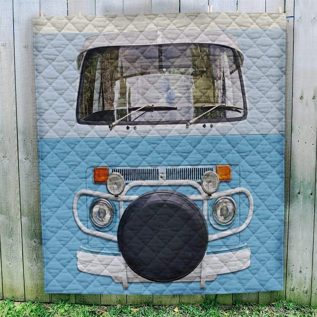 OwlsTeam3D Classic Retro Campervan Custom Quilt Home Decor, Apparel